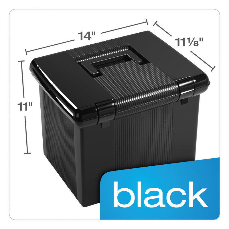 ESSELTE Portafile File Storage Box, Letter, Plastic, 11 X 14 X 111/8